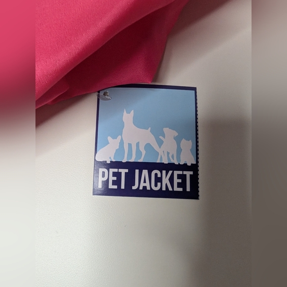 NWT Pet Windbreaker Jacket Large Pink and Yellow/Orange - Picture 7 of 8